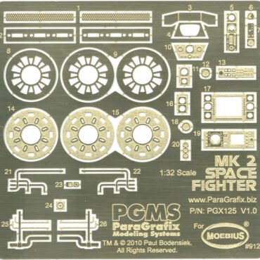 Battlestar Galactica Viper Mk 2 Photoetch & Decal Set (PGX125)