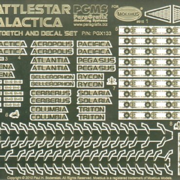 Battlestar Galactica Photoetch & Decal Set (PGX133)
