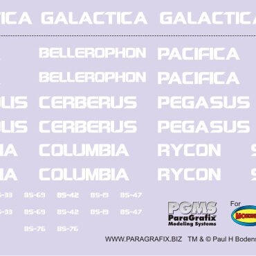 Battlestar Galactica Photoetch & Decal Set (PGX133)