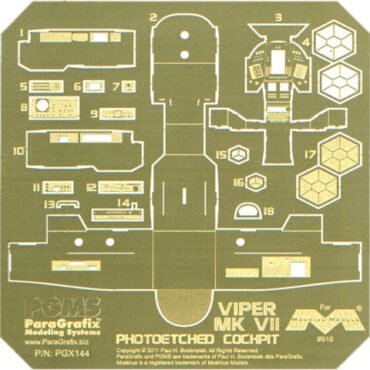 Battlestar Galactica Viper Mk 7 Photoetched Cockpit