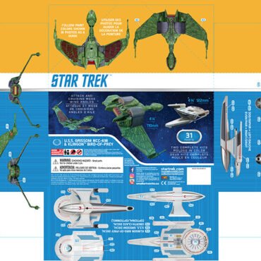 Star Trek USS Grissom & Klingon Bird of Prey (POL957)
