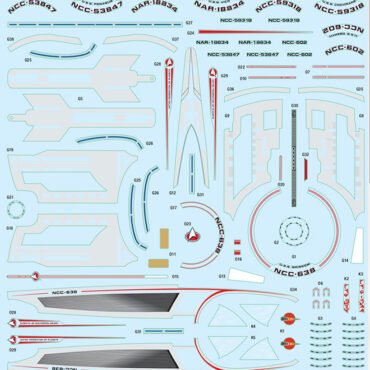 Star Trek USS Grissom & Klingon Bird of Prey (POL957)