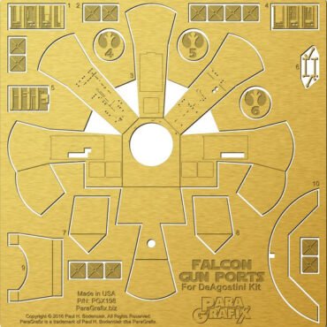 Star Wars - Millennium Falcon Gun Port Photoetch Set for the DeAgostini Kit