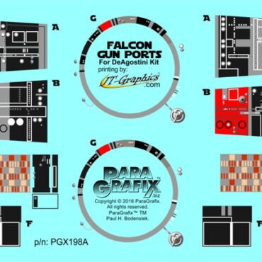 Star Wars - Millennium Falcon Gun Port Photoetch Set for the DeAgostini Kit