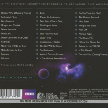 Doctor Who – The Caves Of Androzani - Original Soundtrack CD (SILCD1370)