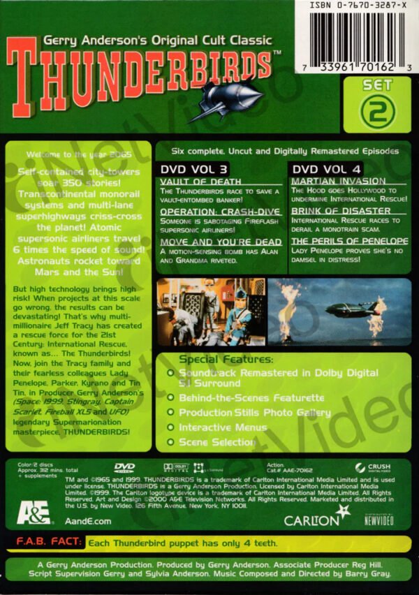Thunderbirds Set 2 DVD - Image 2