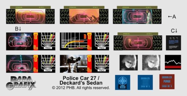 Blade Runner - Deckard's Sedan/Police Car No. 27 Photoetch Set - PGX167 - Image 2
